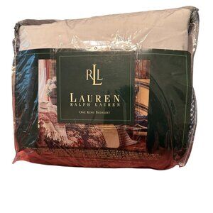 LRL Lauren Ralph Lauren King Bed Skirt Chadwick Check Blue Discontinued Vintage